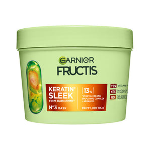 Garnier Fructis Keratin Sleek Hair Mask for normal hair 370 ml
