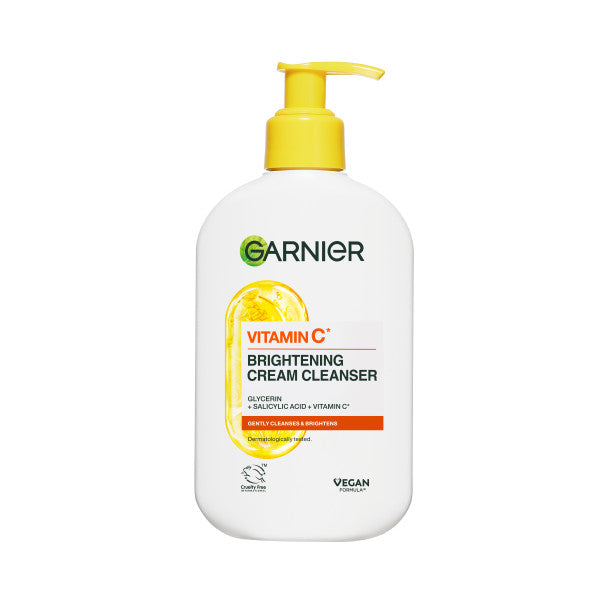 Garnier Vitamin C* Glow Boost Cream Cleanser for dull skin 250 ml